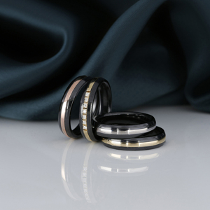 BLACK DUETTO / ROSEGOLD RING - Kultakeskus Oy
