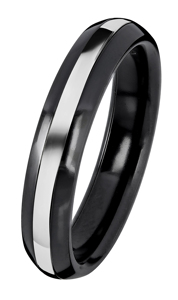 BLACK DUETTO /WHITEGOLD RING