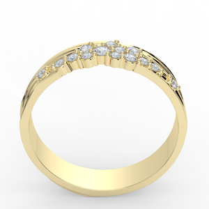 Timanttisormus 4,5mm  FLOW - Kultakeskus Oy