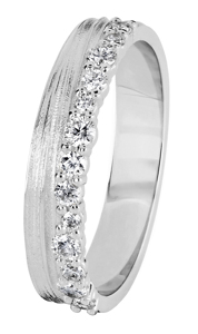 Timanttisormus 3,7mm  FLOW