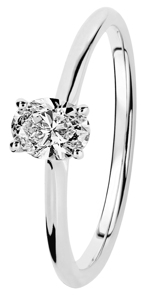 TIMANTTISORMUS OVAL CUT ELLEN