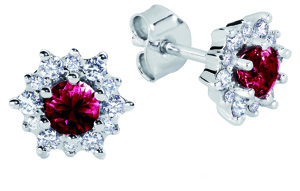 TIMANTTIKORVAKORUT RUBIINILLA KUURA