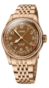 Oris big crown pointer date bronze