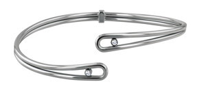 THJ THIN CUFF W/STONES