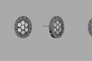 THJ CRYSTAL FAMILY - ICE BLUE EARRING