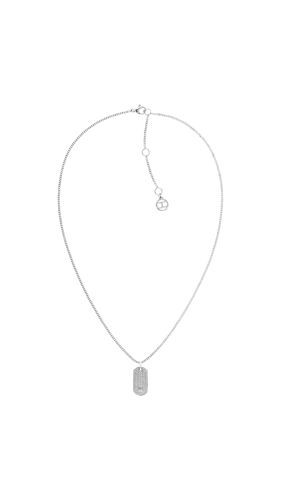 THJ DOG TAG WITH CRYSTALS NECKLACE - Kultakeskus Oy