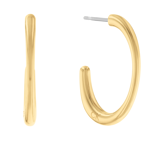 CALVIN KLEIN PLAYFUL ORGANIC SHAPES HOOPS - Kultakeskus Oy