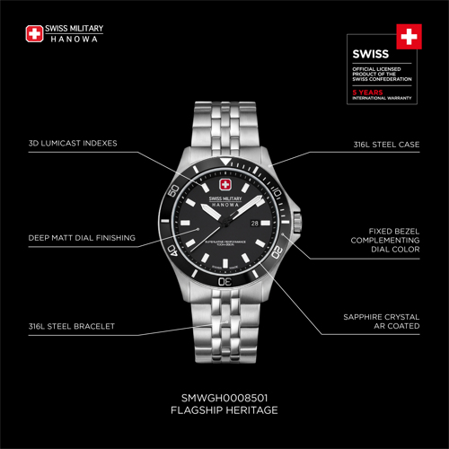 SWISS MILITARY HANOWA FLAGSHIP HERITAGE - Kultakeskus Oy