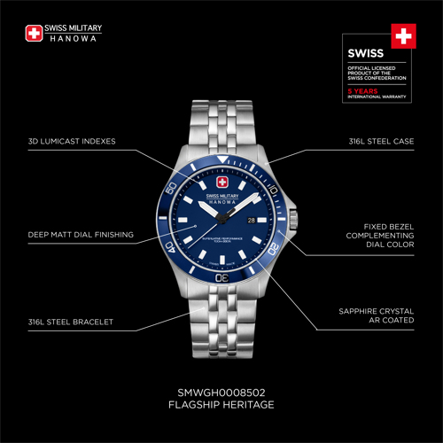 SWISS MILITARY HANOWA FLAGSHIP HERITAGE - Kultakeskus Oy