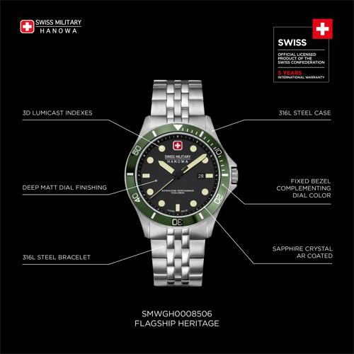SWISS MILITARY HANOWA FLAGSHIP HERITAGE - Kultakeskus Oy